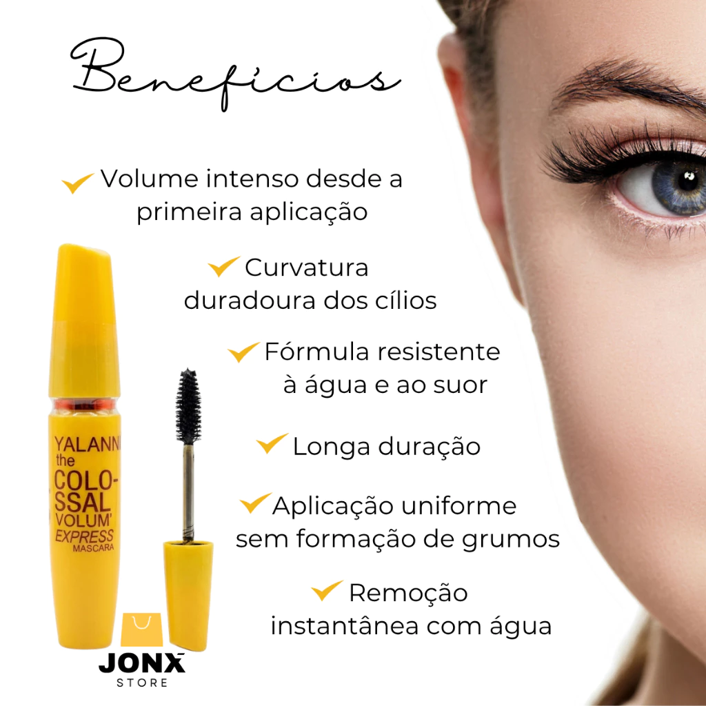 Rímel À Prova D'água Colossal Volume E Curvatura De Cílios Mascara Para Cilios Original